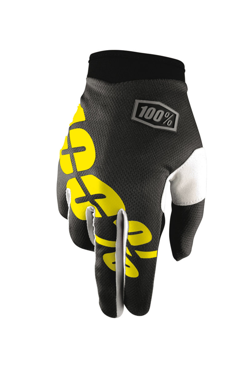 100- Handschuhe Itrack Schwarz-Gelb Grösse S unter 100percent