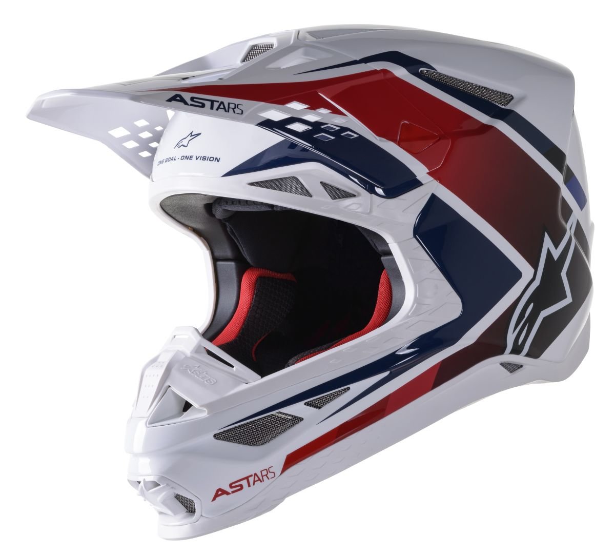 ALPINESTARS(MX) HELM SM10 CARB WT-RD-B L