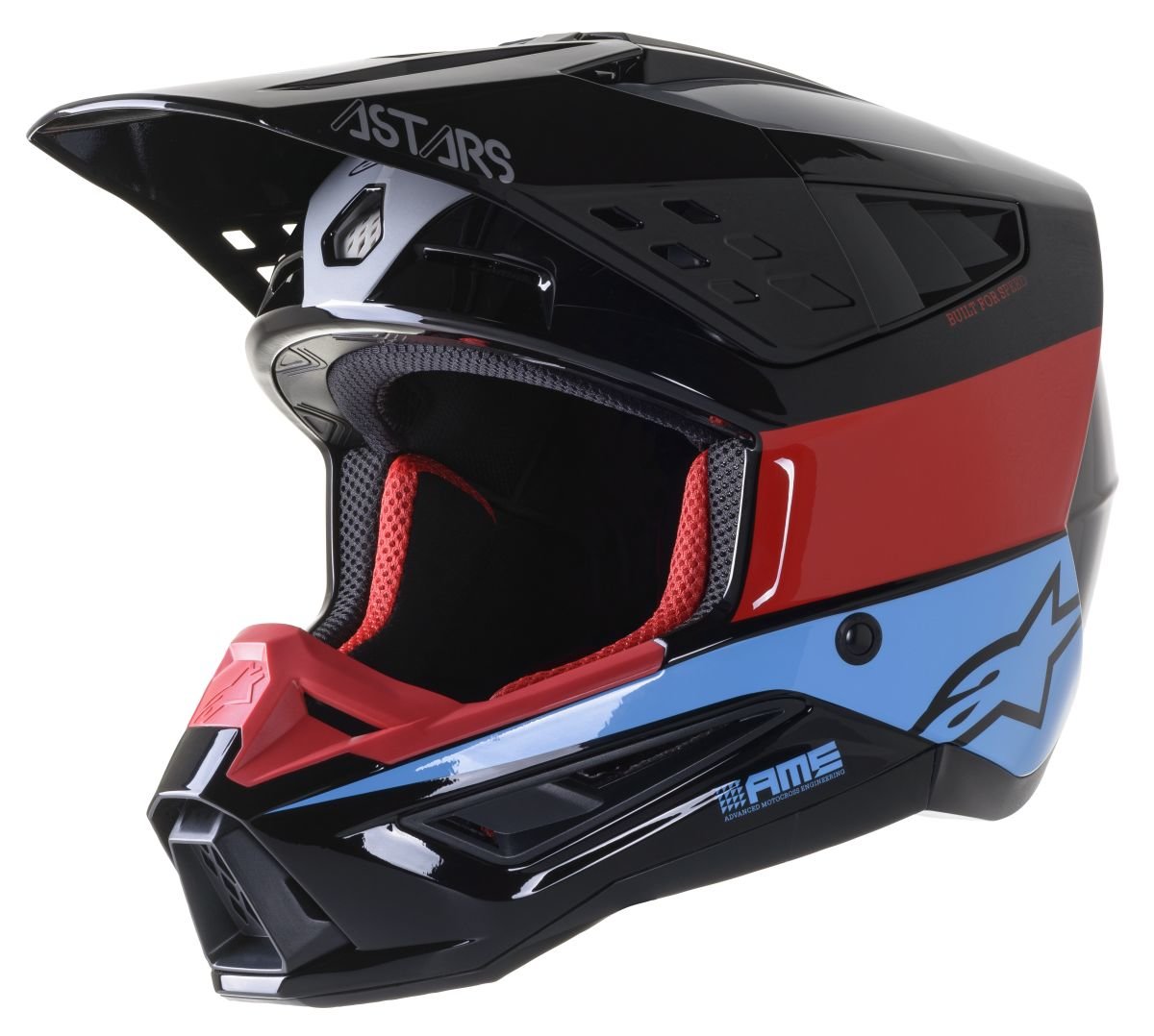 ALPINESTARS(MX) HELM SM5 BOND BK-RD-CY XL