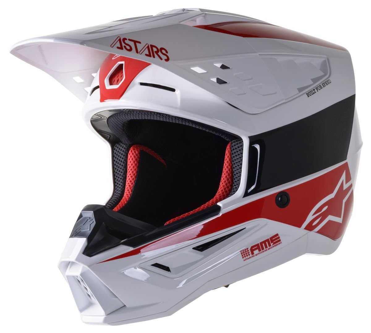 ALPINESTARS(MX) HELM SM5 BOND WT-RD XS