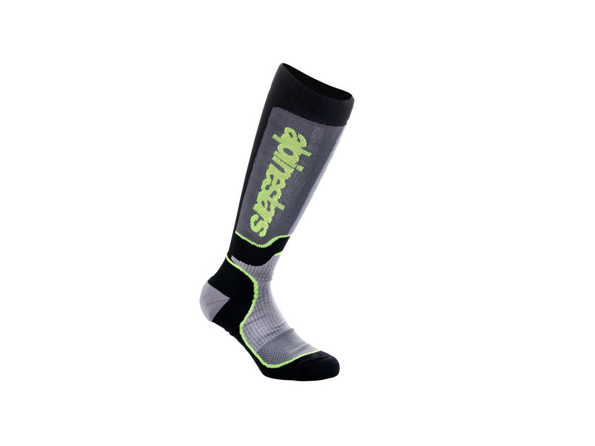 Alpinestars Socken Kinder Mx+ Blk-Gy-Yl