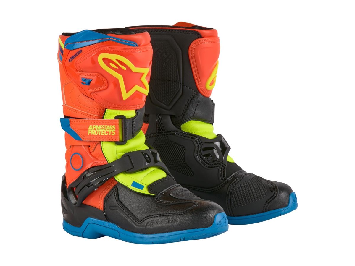 Alpinestars Stiefel Tech 3S Kinder Or-Bl-Y