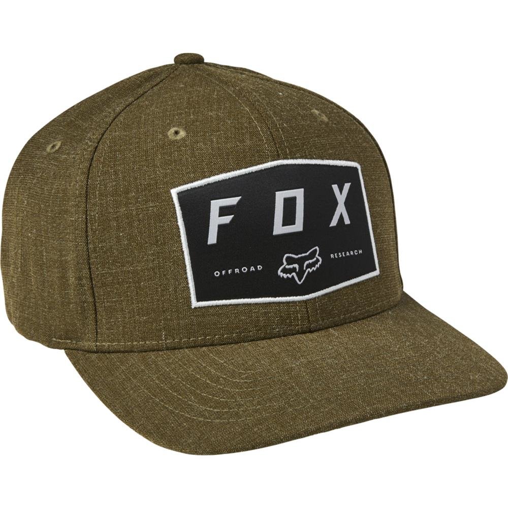 Fox Badge Flexfit Cap -Fat Grn-