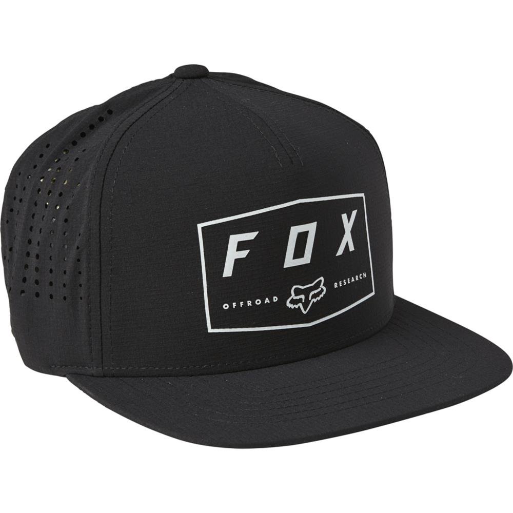 Fox Badge Snapback Cap -Blk-