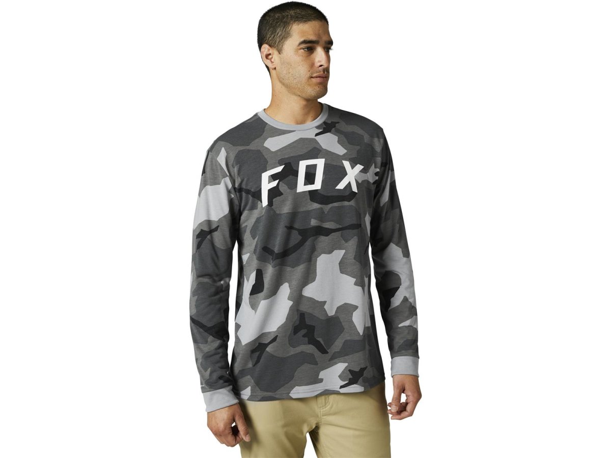 Fox Bnkr Ls Tech T-Shirt -Blk Cam-