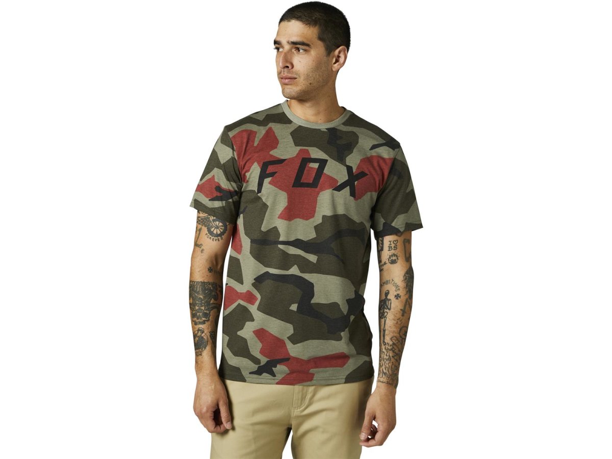 Fox Bnkr Ss Tech T-Shirt -Grn Cam-
