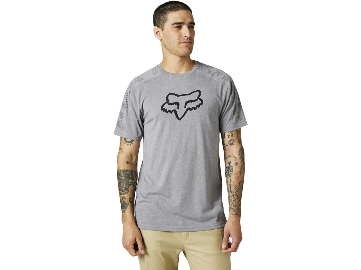 Fox Dvide Ss Tech T-Shirt -Htr Graph-