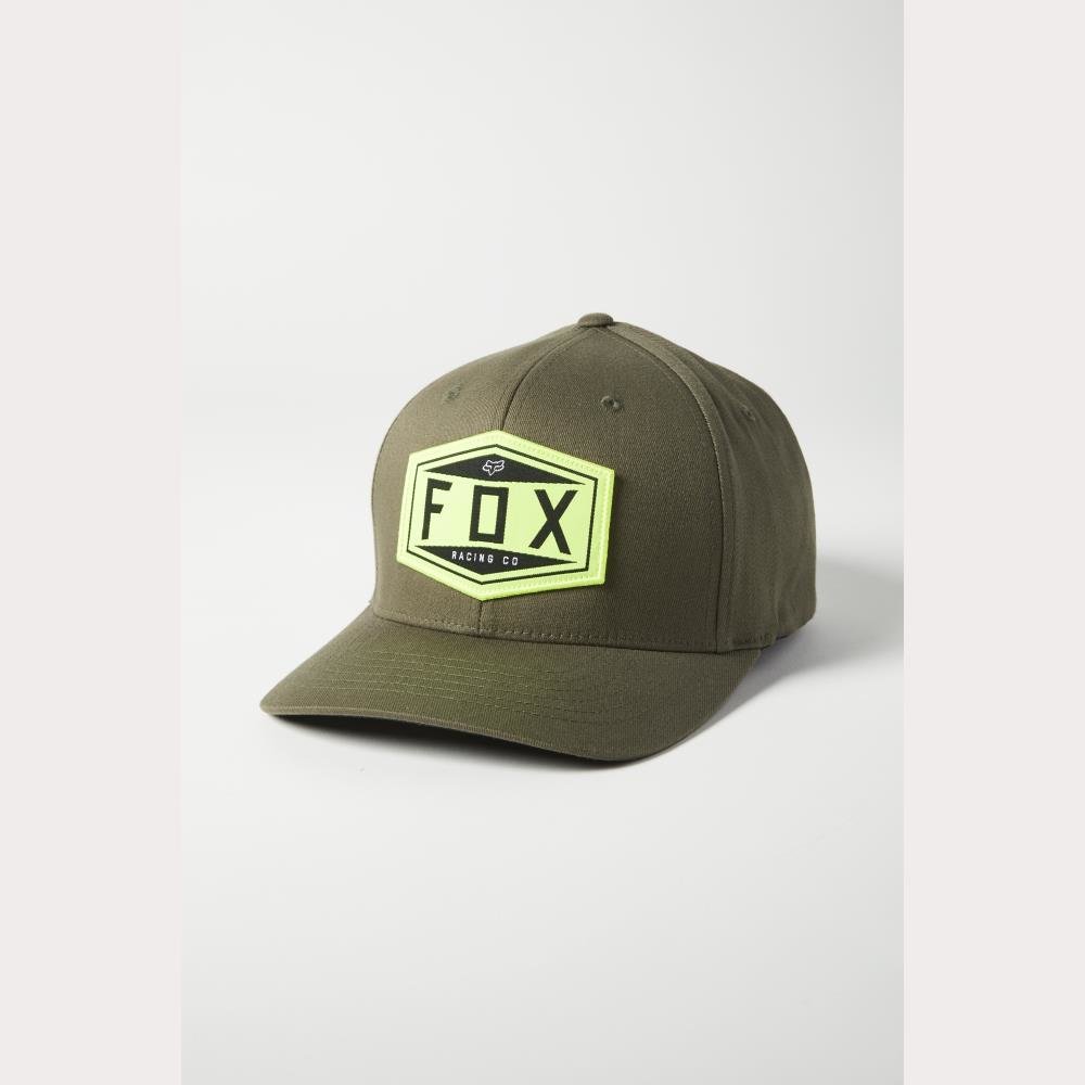 Fox Emblem Flexfit Cap -Olv Grn-