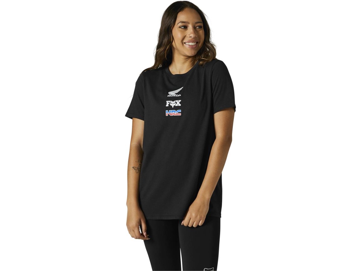 Fox Frauen Honda Wing Ss T-Shirt -Blk-