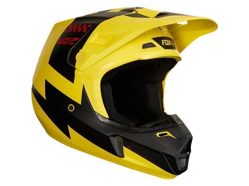 Fox Helm V2 Mastar Gelb L