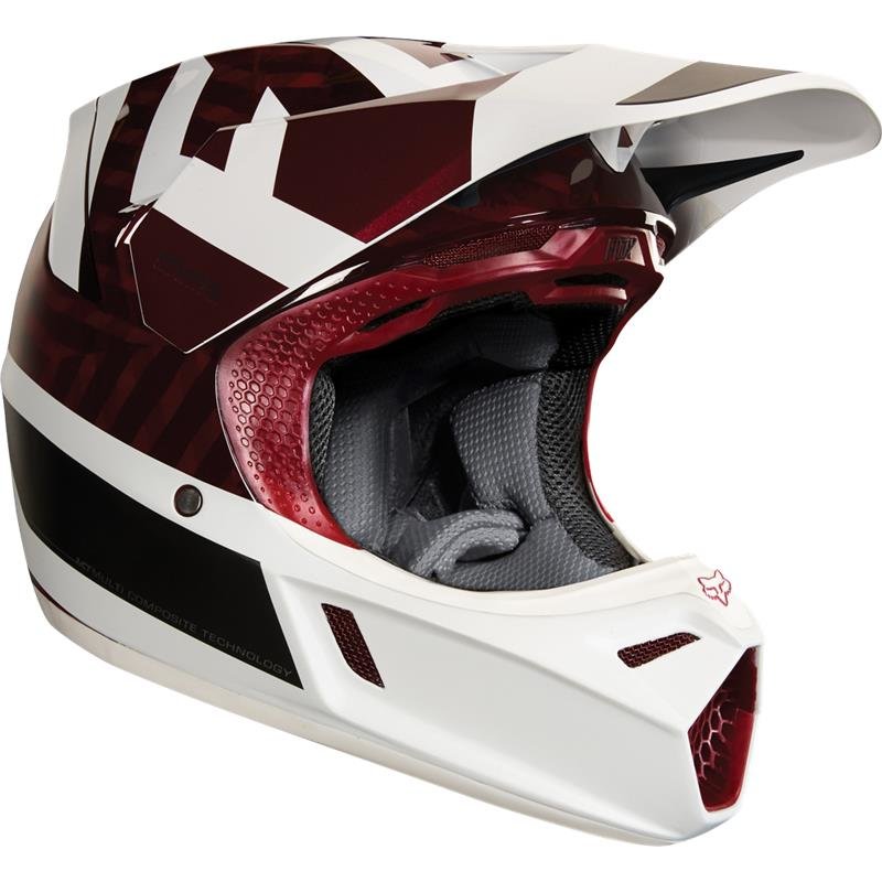 Fox Helm V3 Preest Dark Red S unter Fox