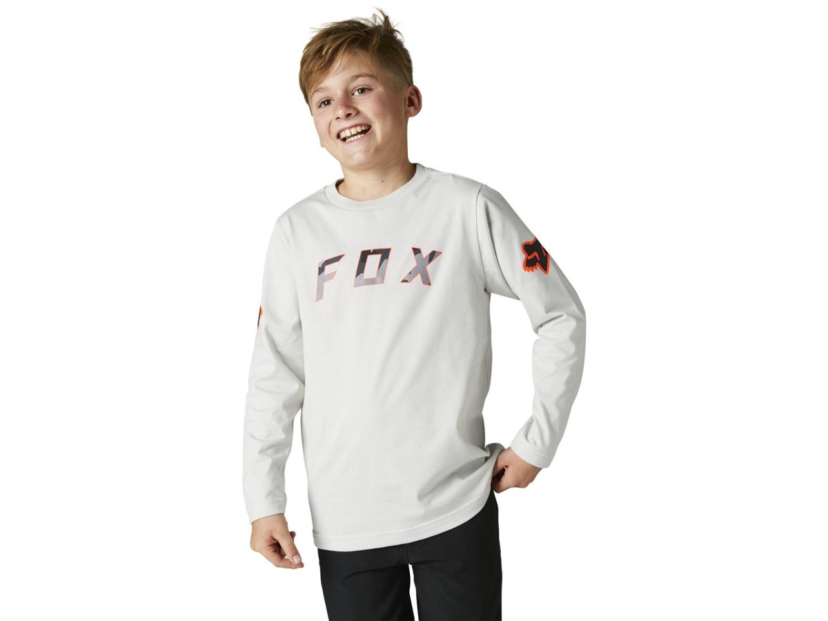 Fox Kinder Bnkr Ls T-Shirt -Lt Gry-