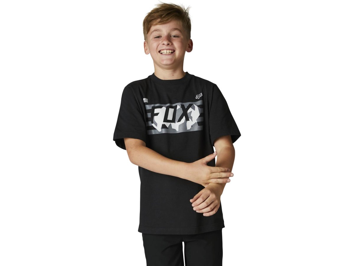 Fox Kinder Rwt Flag Ss T-Shirt -Blk-