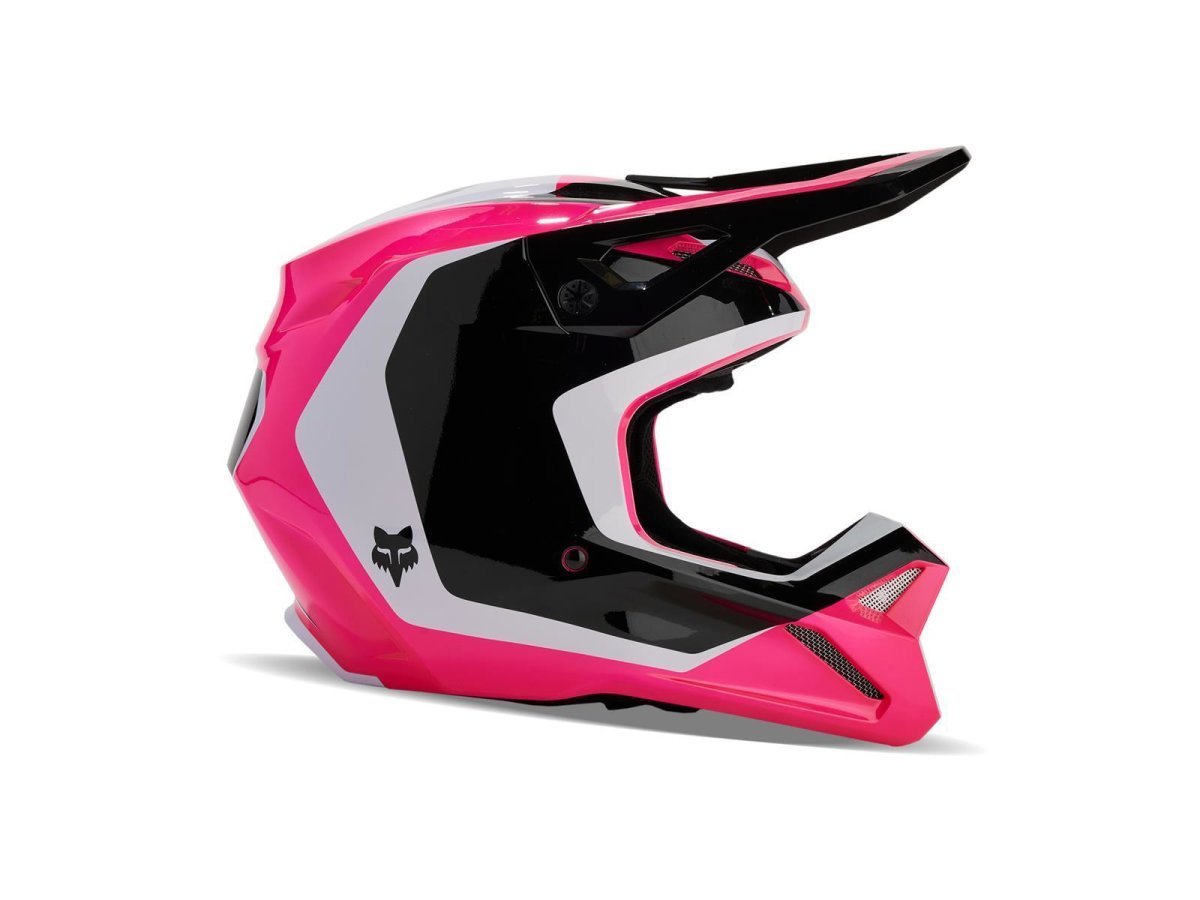 Fox Kinder V1 Nitro Helm -Blk-Pnk-