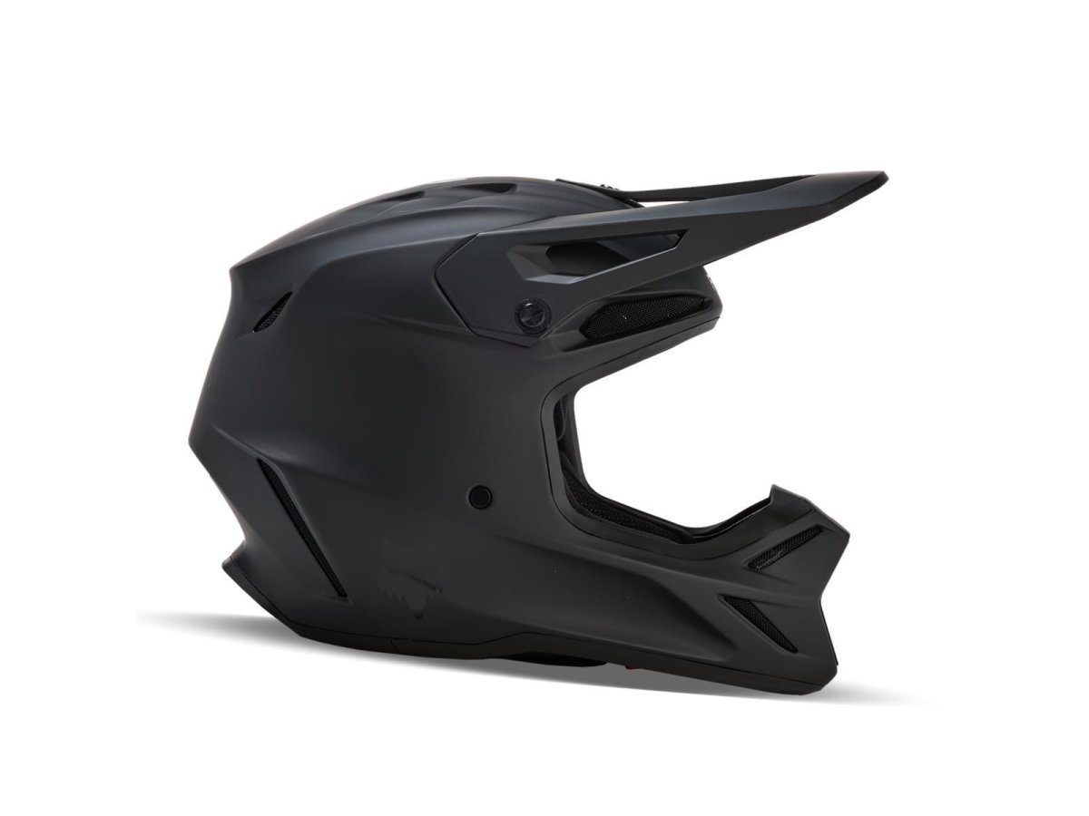 Fox Kinder V3 Solid Helm -Mt Blk-