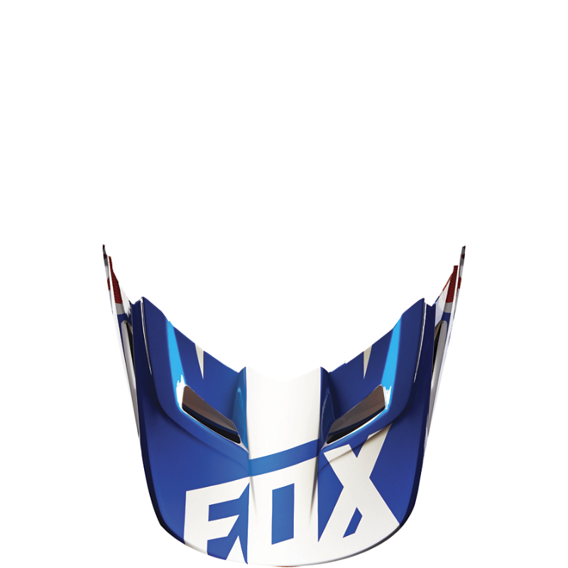 Fox Mx16 V1 Helm Visier-Race -Blu-