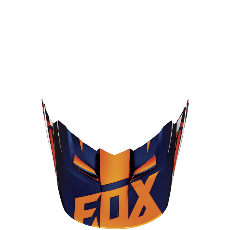 Fox Mx16 V1 Helm Visier-Race -Org-Blu-