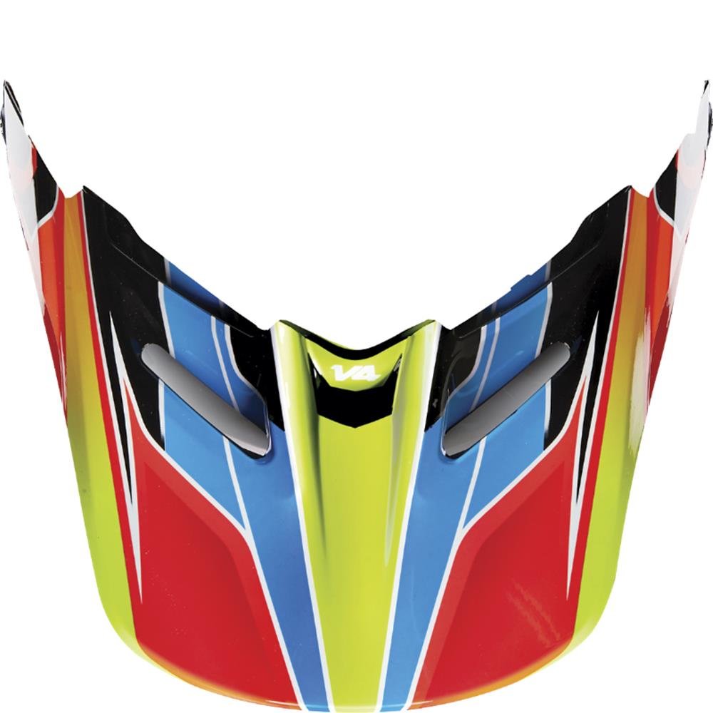 Fox Mx16 V4 Helm Visier - Race -Blu-Rd-