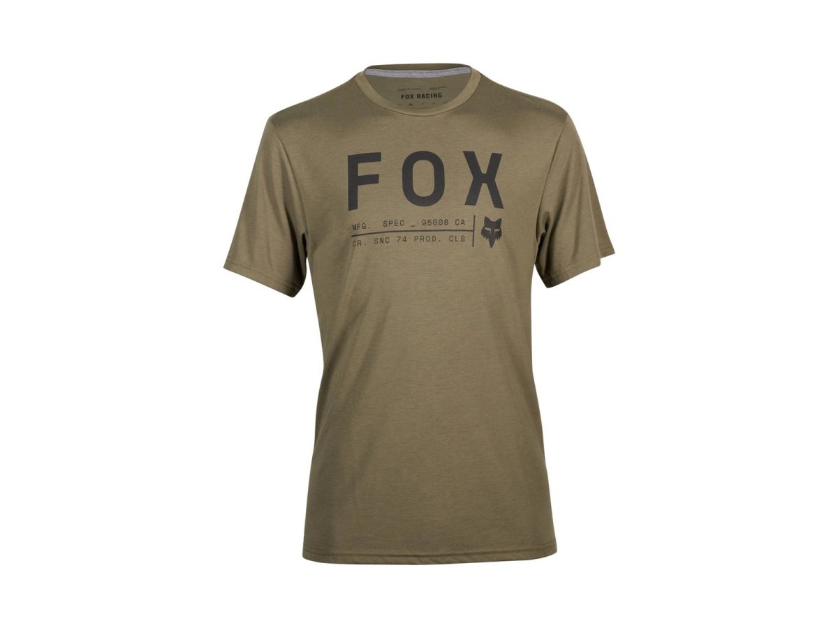 Fox Non Stop Tech T-Shirt Olv Grn