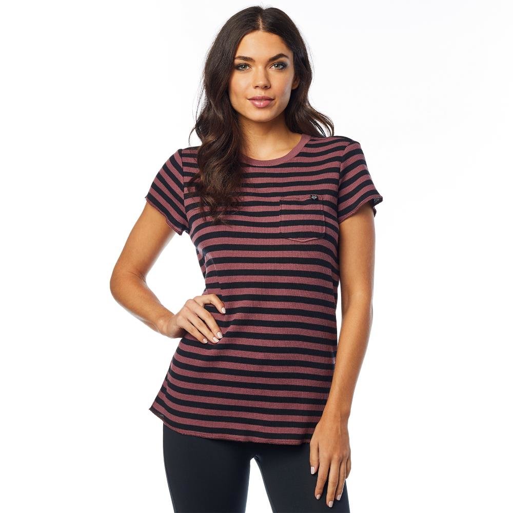 Fox Top Striped Out Ss Crew L