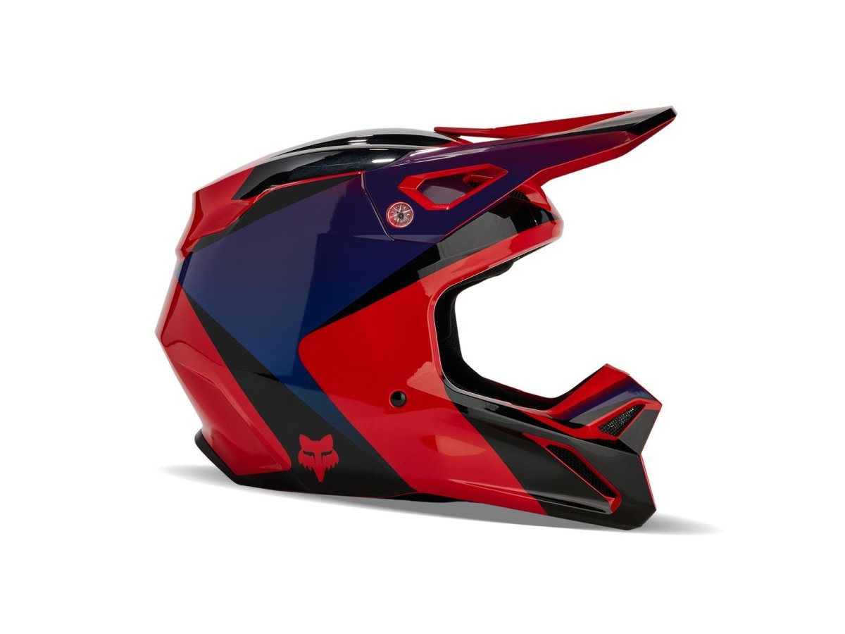 Fox V1 Streak Helm -Flo Red-