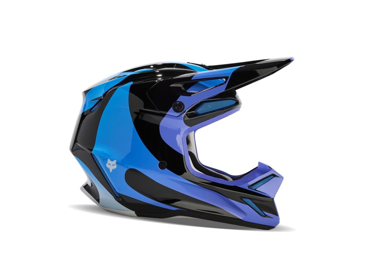 Fox V3 Magnetic Helm Blk