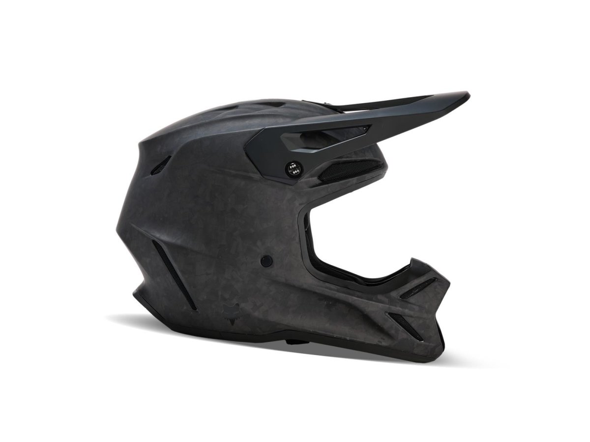 Fox V3 Rs Carbon Solid Helm Mt Blk