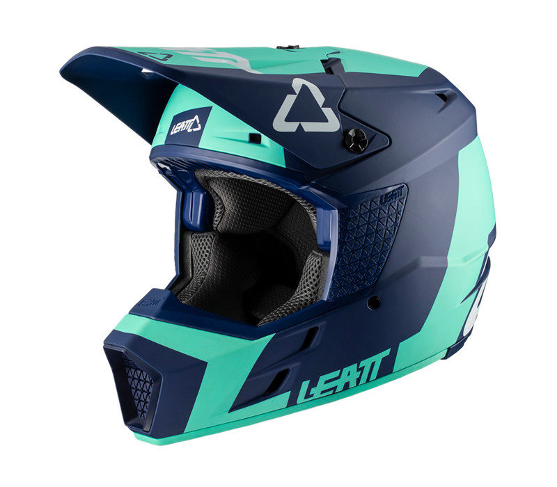 Motocrosshelm GPX 3-5 grn-blau M unter Leatt