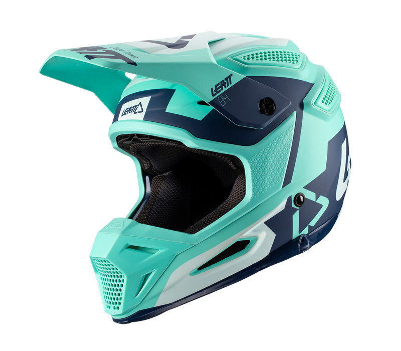 Motocrosshelm GPX 5-5 Composite grn-blau-weiss S