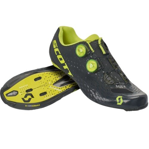 Scott Schuhe Rennrad Rc - matt black-sulphur yellow-44-0