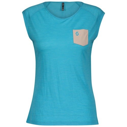 Scott Shirt Damen Defined Merino s-sl - breeze blue-EU XS unter Scott Sports
