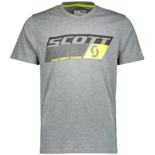 Scott Shirt DRI Factory Team s-sl - dark grey melange-sulphur yell-XXL