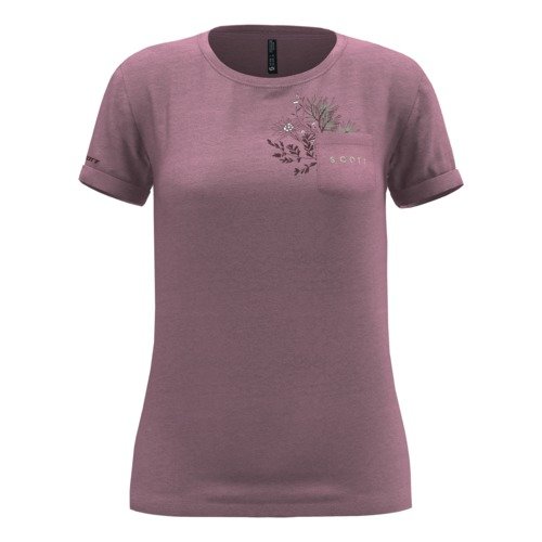 Scott T-Shirt Damen 10 Casual slub s-sl - cassis pink-S