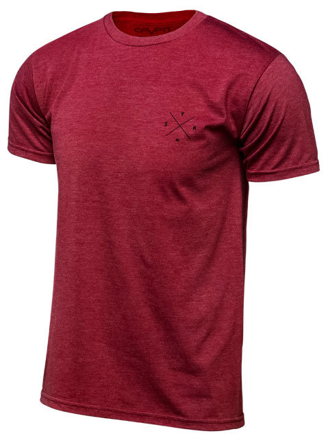 Seven T-Shirt Benchmark burgundy heather Grösse: L unter Seven