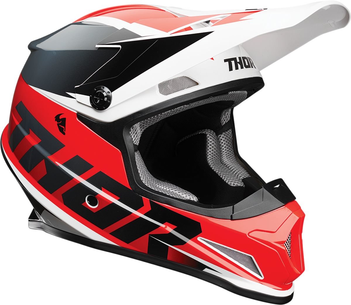 Thor Sector Fader Helm Red-Black 4XL