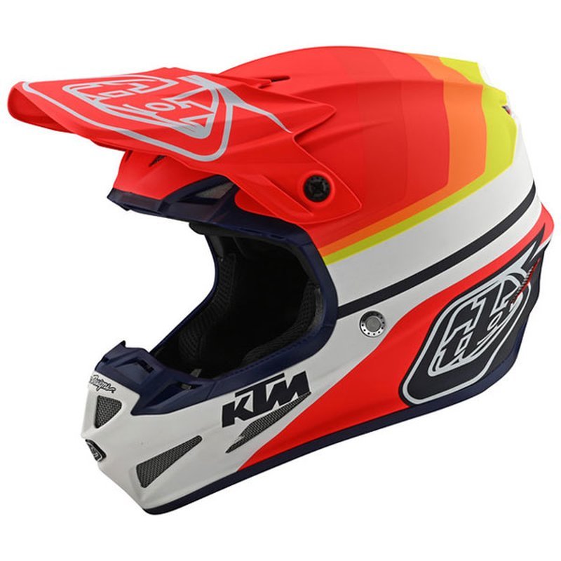 TLD SE4 KTM Mirage Motocrosshelm Weiss-Schwarz Grsse M unter Troy Lee Designs