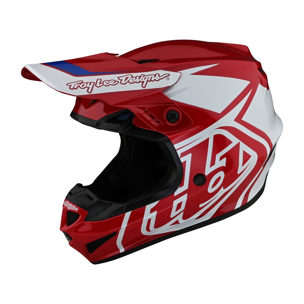 Troy Lee Designs GP Helm- Overload- red-white- L - 58-59cm