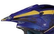 X-Lite Helmschirm X-Lite Sp vorneino Freeland 24 X501 Blau-Gelb unter X-Lite